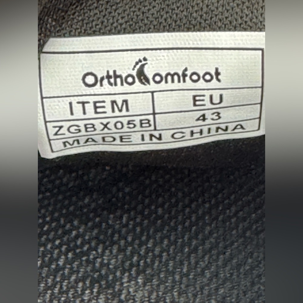 OrthoComfoot NWOB‎ mens 43 (9.5) orthopedic arch support canvas lace up sneakers - Picture 8 of 10